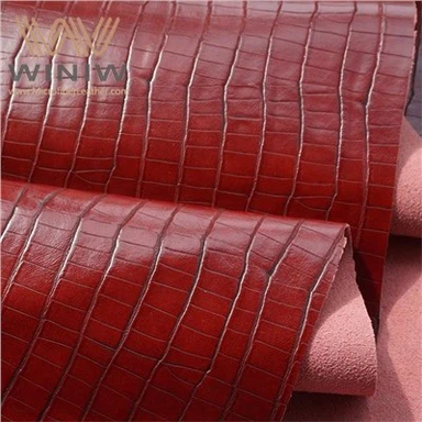 سفارشی برجسته Faux چرم پارچه میکروفیبر برای کیسه