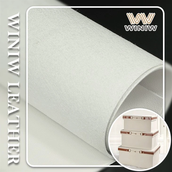 0.6mm Water Resistance Vegan Leather Fabric Packaging Material
